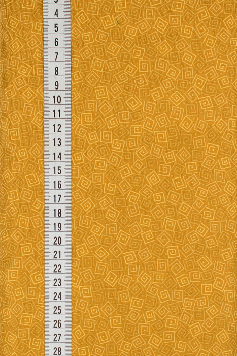 Ткань хлопок пэчворк оранжевый, геометрия, ALFA (арт. 232274)