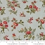 Ткань хлопок для пэчворка красный зеленый голубой, цветы, Moda (арт. 44184 14)