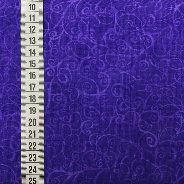 Ткань хлопок пэчворк фиолетовый, винтаж, ALFA (арт. )