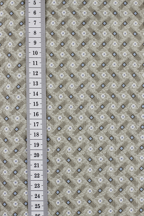 Ткань хлопок пэчворк серый, полоски клетка, ALFA (арт. 229589)