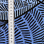 Ткань хлопок пэчворк синий, полоски необычные, ALFA (арт. 242803)