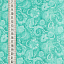 Ткань хлопок пэчворк бирюзовый, мелкий цветочек цветы завитки, ALFA (арт. 213382)