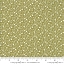 Ткань хлопок для пэчворка болотный, мелкий цветочек цветы завитки, Moda (арт. 255196)
