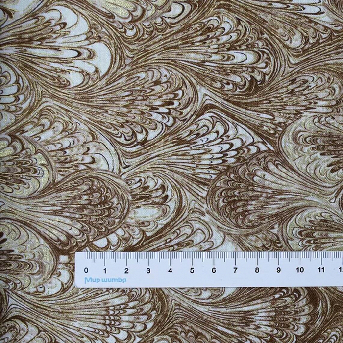 Ткань хлопок пэчворк коричневый, фактура, Benartex (арт. 14038M07B)