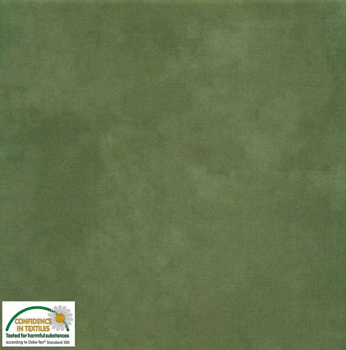 Ткань хлопок пэчворк болотный зеленый, однотонная, Stof (арт. 4516-812)