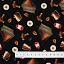Ткань хлопок для пэчворка для одежды черный, природа, Blank Quilting (арт. 2051-99)