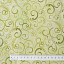 Ткань хлопок пэчворк зеленый, завитки, Benartex (арт. 9705W-40)