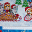 Ткань хлопок пэчворк разноцветные, бордюры животные новый год коты и кошки, Studio E (арт. 5643-77)