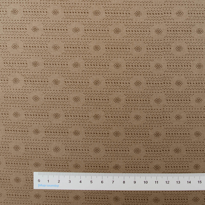 Ткань хлопок пэчворк коричневый, геометрия, Maywood Studio (арт. MAS9708-T)