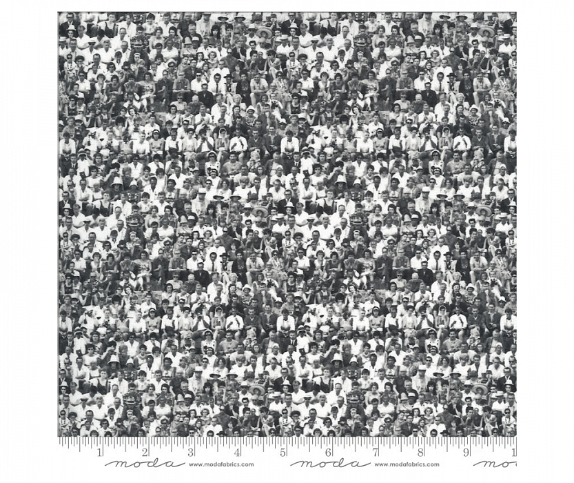 Ткань хлопок пэчворк черный, фактура, Moda (арт. 7364-11D)