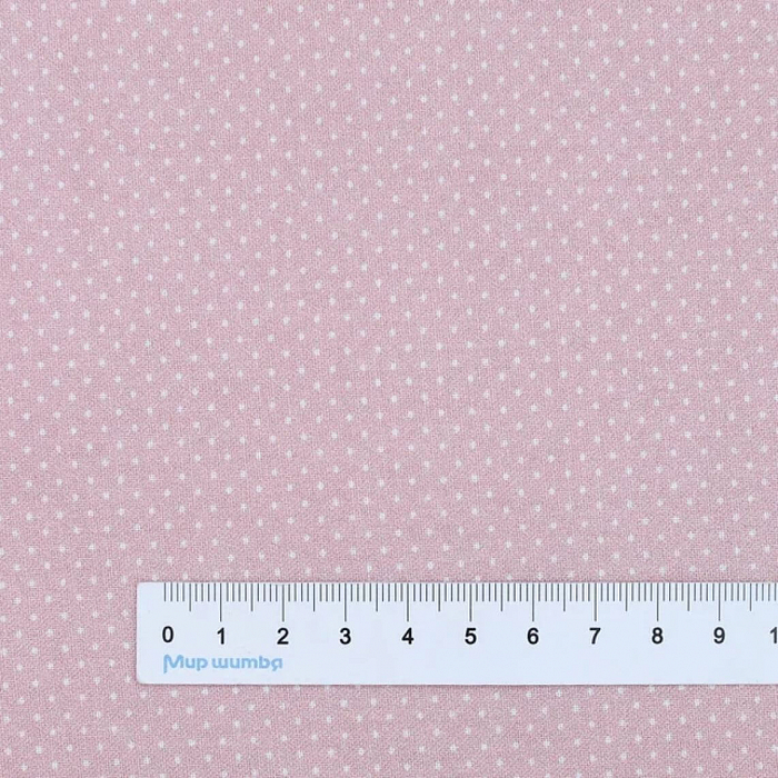 Ткань хлопок пэчворк розовый, горох и точки, Stof (арт. 4512-887)