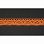 Кружево вязаное хлопковое Alfa AF-118-083 16 мм оранжевый
