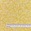 Ткань хлопок пэчворк желтый, фактура завитки флора, Benartex (арт. 1225-33)