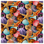 Ткань хлопок пэчворк разноцветные, морская тематика, Studio E (арт. 5750-77)