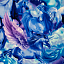 Ткань хлопок пэчворк синий голубой сиреневый, животные, Timeless Treasures (арт. 132869)