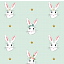 Ткань хлопок пэчворк зеленый, детская тематика животные, Riley Blake (арт. G5770-MINT)