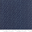 Ткань хлопок пэчворк синий, завитки, Moda (арт. 14864 15)