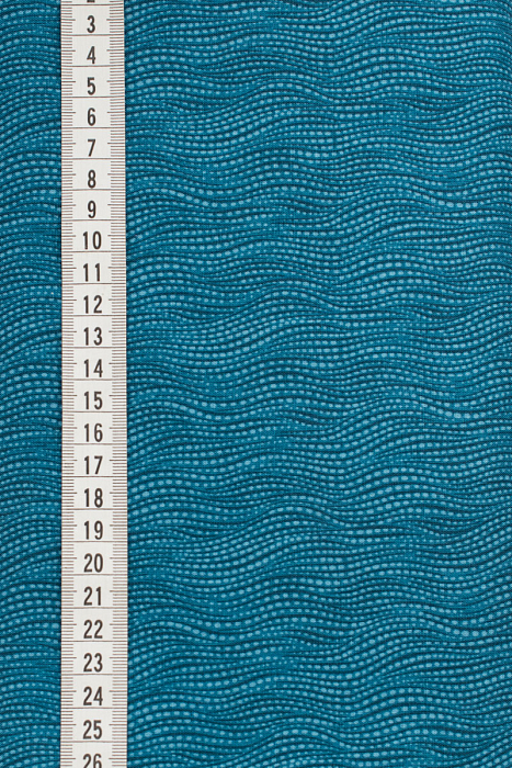 Ткань хлопок пэчворк синий бирюзовый, полоски фактура, ALFA (арт. 213477)
