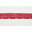 Кружево вязаное хлопковое Alfa AF-197-036 30 мм красный