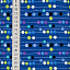Ткань хлопок пэчворк синий разноцветные, полоски геометрия горох и точки, ALFA (арт. 232225)