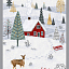 Ткань хлопок пэчворк разноцветные, новый год, Studio E (арт. 4630P-11W Frost)