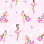 Ткань хлопок пэчворк розовый, детская тематика, Michael Miller (арт. DC7844-BLOS-D)