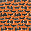 Ткань хлопок пэчворк серый оранжевый, хеллоуин, Michael Miller (арт. 252169)