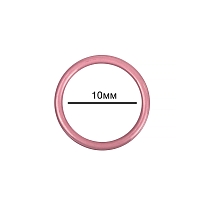 Кольцо для бюстгальтера TBY металл 10 мм розовый