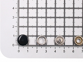 Кнопки непришивные Prym 390120 Джерси латунь 10 мм серебристый