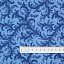 Ткань хлопок пэчворк синий, флора, Benartex (арт. 1345250B)