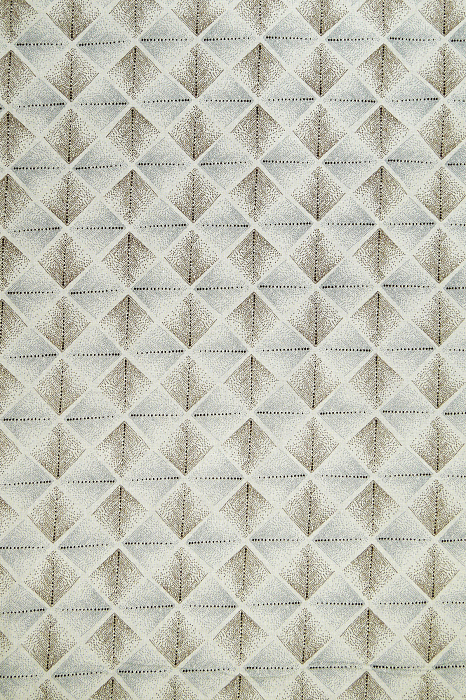 Ткань хлопок сумочные серый, клетка геометрия, Daiwabo (арт. 111843)