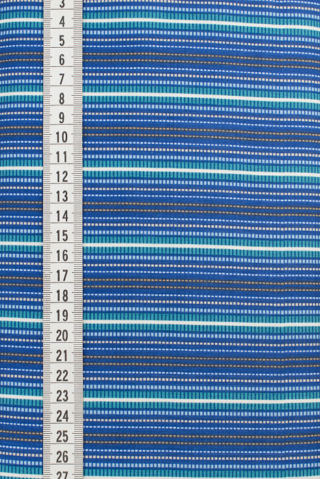 Ткань хлопок пэчворк синий голубой, полоски, ALFA (арт. AL-4189)