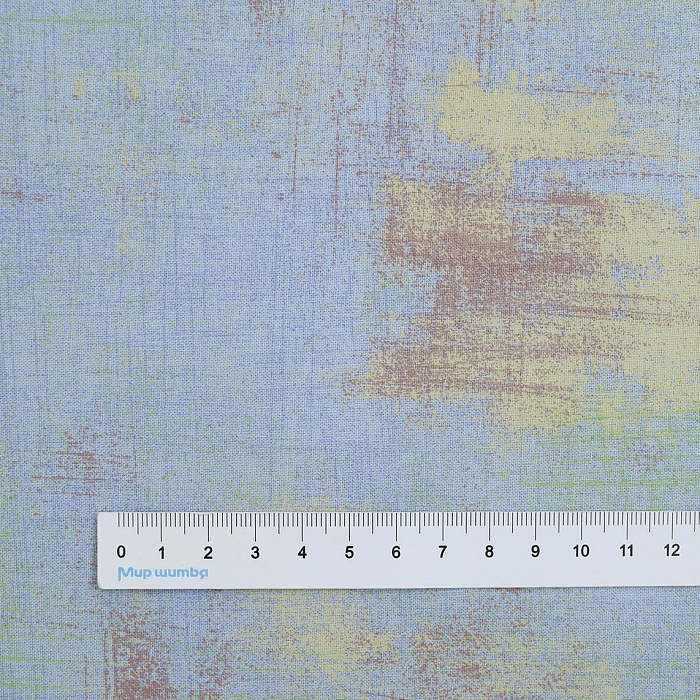 Ткань хлопок пэчворк голубой, фактура, Moda (арт. AL-12336)