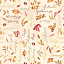 Ткань хлопок пэчворк бежевый, осень флора, Wilmington Prints (арт. 1665-33866-283)