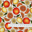 Ткань хлопок пэчворк оранжевый, ягоды и фрукты, Maywood Studio (арт. MAS10305-E)