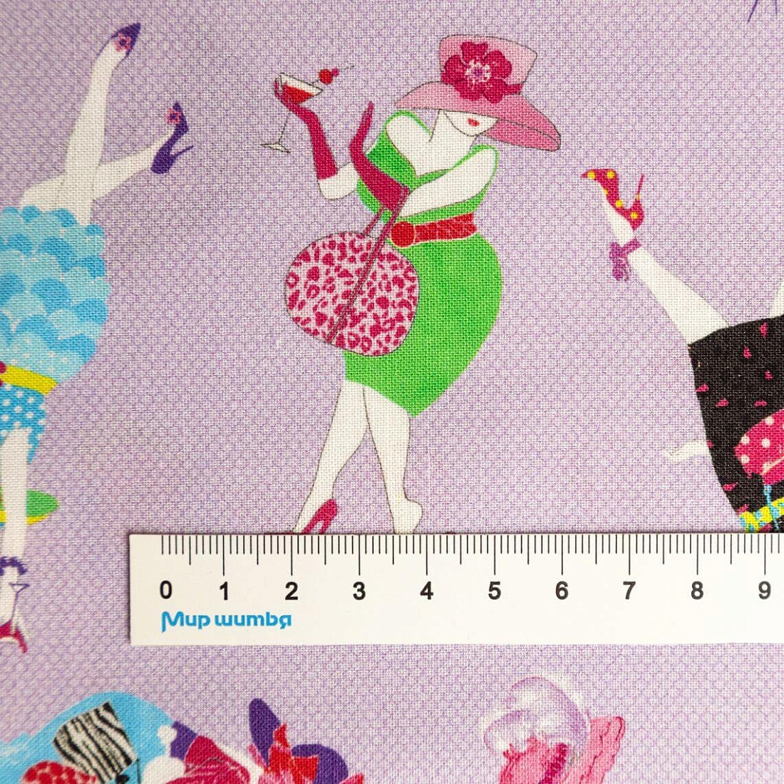 Ткань хлопок для пэчворка сиреневый, необычные, Blank Quilting (арт. 5416-11)