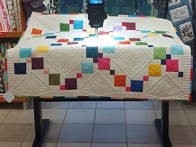 Стол с двойным электроприводом столешница + оргстекло Bernina Q16/Q20