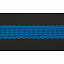 Кружево вязаное хлопковое Alfa AF-379-050 23 мм синий