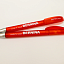 Ручка шариковая с логотипом Bernina красный корпус