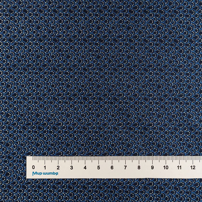 Ткань хлопок пэчворк синий, фактура, Windham Fabrics (арт. AL-12336)