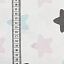 Ткань хлопок пэчворк белый, звезды детская тематика, ALFA C (арт. 232829-13)