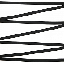 Тесьма эластичная ПРОТОС латексная 7 мм черный