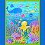 Ткань хлопок пэчворк разноцветные, детская тематика морская тематика, Studio E (арт. 4016P-76)