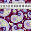 Ткань хлопок плательные ткани фиолетовый, пейсли, ALFA C (арт. AL-C1111)