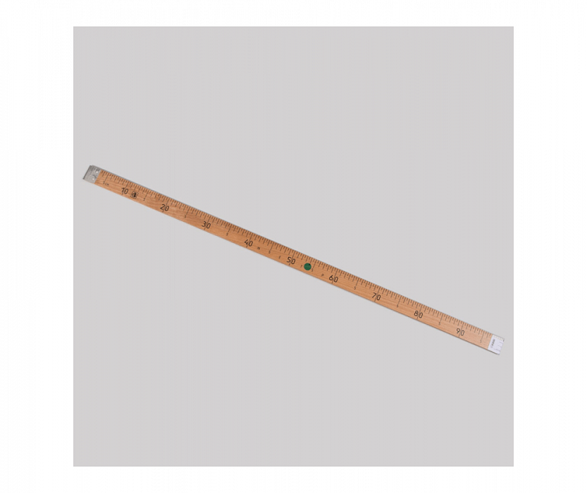Метр портновский деревянный с клеймом, ГОСТ 100 см