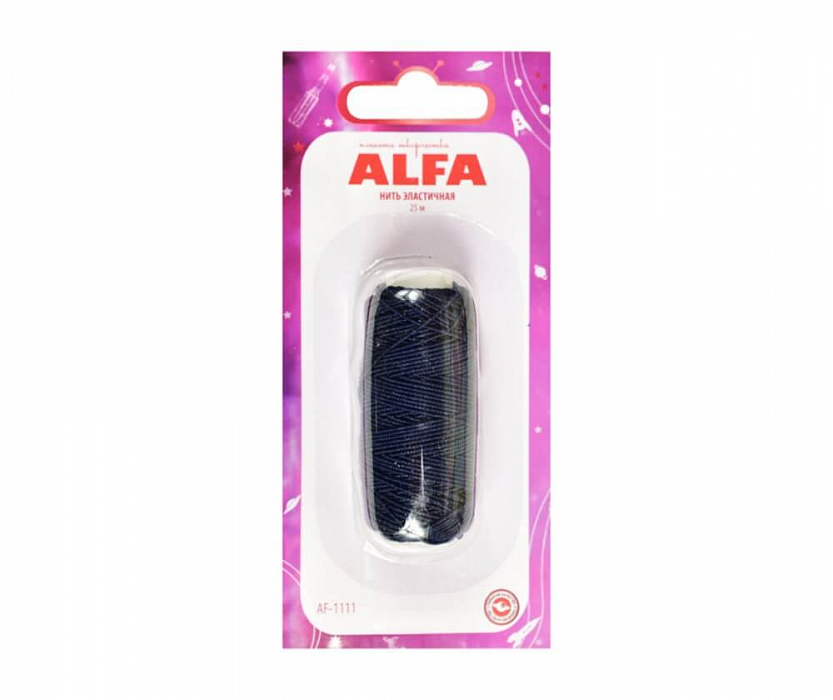 Нить эластичная (резинка) Alfa AF-1111 Blue 25 м