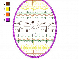 Дизайн для вышивки «Пасхальное яйцо. Орнамент 8»