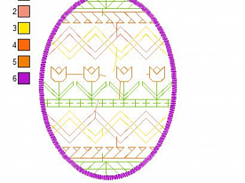 Дизайн для вышивки «Пасхальное яйцо. Орнамент 15»