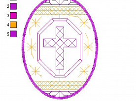 Дизайн для вышивки «Пасхальное яйцо. Орнамент 14»