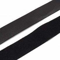 Лента контактная двухсторонняя 25 мм черный